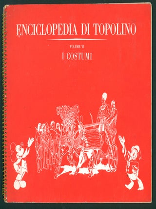 Dieci volumi dell'Enciclopedia di Topolino. (I mammiferi, Il corpo umano, Il mondo delle piante, Gli uccelli, I costumi, I pesci, Storia delle navi.) (Mickey Mouse Encyclopedia Sticker Album Ten Volume Set - Italian Edition).