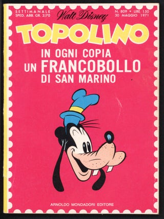 Item #40724 Topolino #809. Rodolfo Cimino, Giorgio Cavazzano