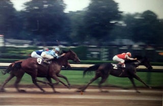 An Archive of Hundreds of Color Slides Featuring Famous Jockeys and Thorougbred Horses.