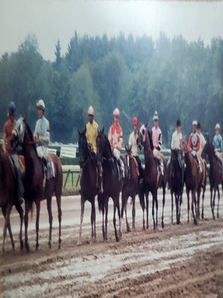 An Archive of Hundreds of Color Slides Featuring Famous Jockeys and Thorougbred Horses.