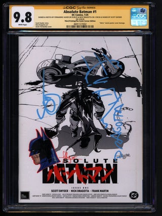 Item #41207 Absolute Batman #1 CGC 9.8 Akira The Comic Corner Edition Signed by Scott Snyder,...