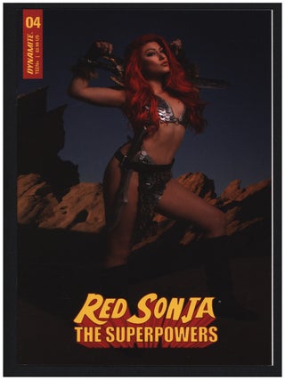 Item #41281 Red Sonja: The Superpowers #4. (Three Different Covers Including Cosplay). Dan...