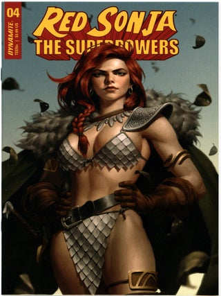 Item #41286 Red Sonja: The Superpowers #4. (Two Different Covers Including Cosplay). Dan Abnett,...