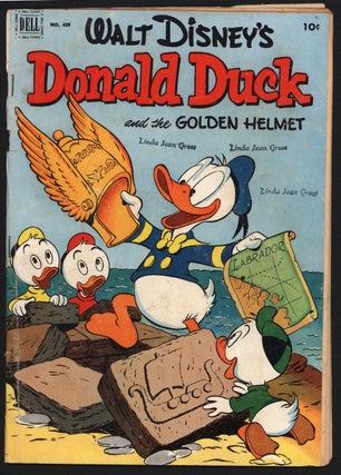 Item #41353 Four Color #408 - Walt Disney's Donald Duck and the Golden Helmet. Carl Barks
