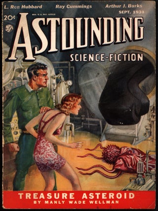 Item #41356 Treasure Asteroid in Astounding Science-Fiction September 1938. Manly Wade Wellman