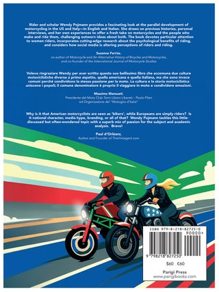 Connected by the Street: The Myths and Realities of Motorcyclists in the USA and Italy.