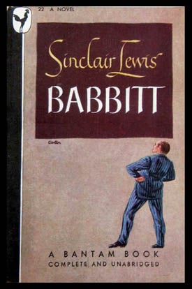 Item #6005 Babbitt. Sinclair Lewis