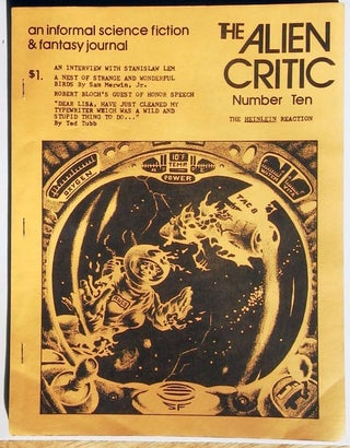 Item #6959 The Alien Critic August 1974 An Informal Science Fiction & Fantasy Journal. Richard E....