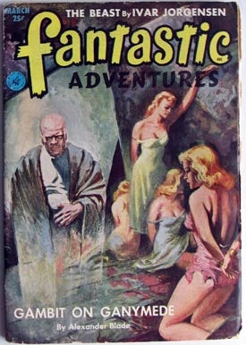 Item #7183 Fantastic Adventures March 1953. Howard Browne, ed