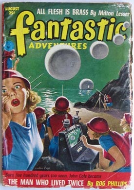 Item #7188 Fantastic Adventures August 1952. Howard Browne, ed