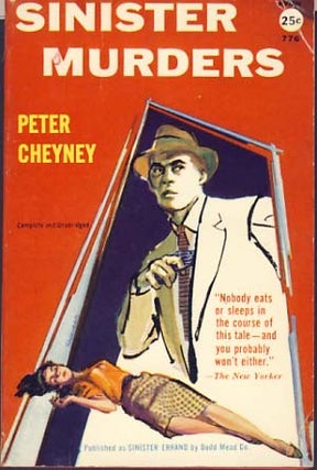 Item #8742 Sinister Murders. Peter Cheyney
