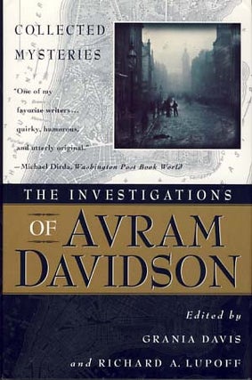Item #9251 The Investigations of Avram Davidson. Avram Davidson