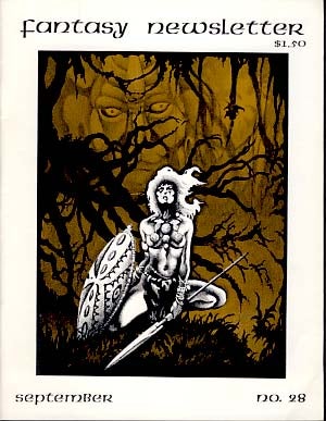 Item #9578 Fantasy Newsletter #28 September 1980. Paul Allen, ed.