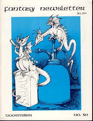 Item #9579 Fantasy Newsletter #30 November 1980. Paul Allen, ed