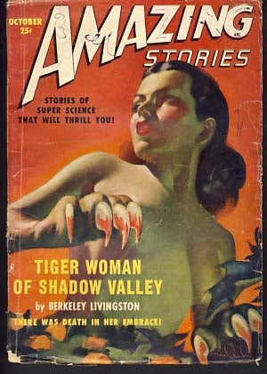 Item #9957 Amazing Stories October 1949. Howard Browne, ed