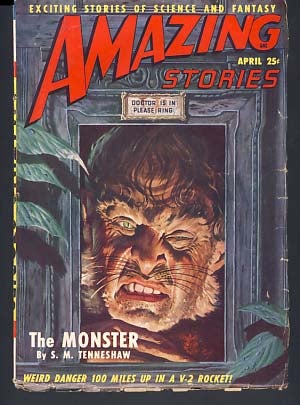 Item #9965 Amazing Stories April 1949. Howard Browne, ed
