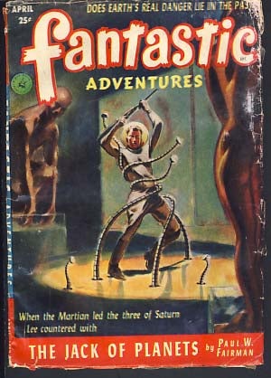 Item #9980 Fantastic Adventures April 1952. Howard Browne, ed