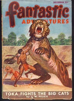 Item #9985 Fantastic Adventures December 1947. Raymond Palmer, ed